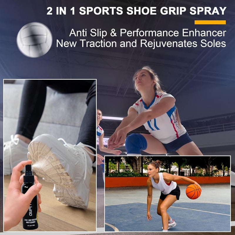 TROLLBIRD 2 in 1 Grip Restore and Cleaner for Golf, Tennis, Pickleball, Football, Baseball, Basketball, Soccer, Volleyball - Removes Dirt and Oil,Improving Sports Shoe Grip Performance Enhancer - Image 3